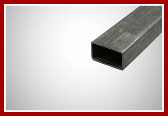 Tubo retangular preto 100 x 40